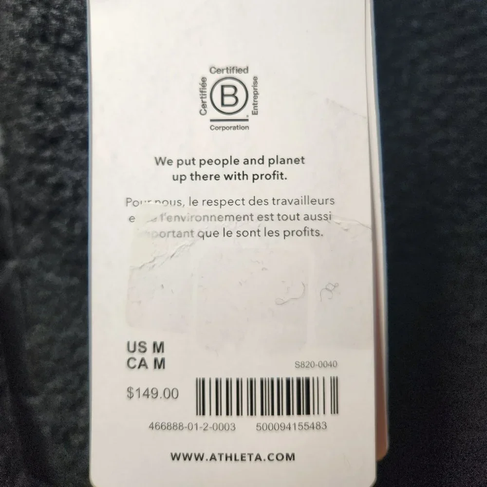 SALE! NWT Athleta Cozy Sherpa Snap Sweatshirt (pullover) - Black Size M - Picture 5 of 5